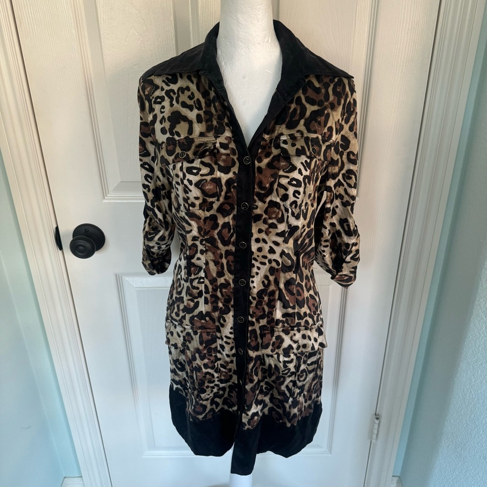 Bebe Leopard Print Dress
